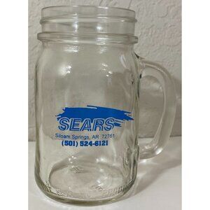 Vintage Sears Mug Siloam Springs, AR Arkansas Collectible Glass Mug Appliances